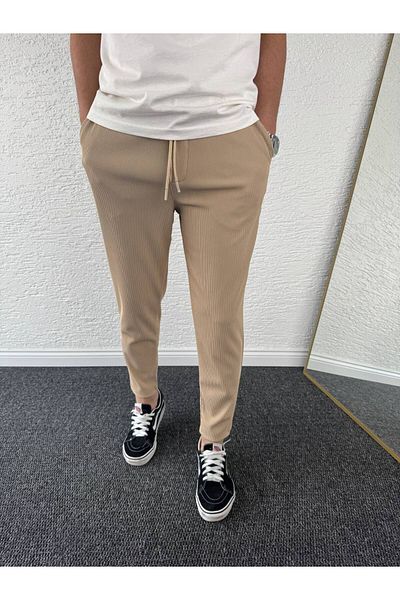 beuivo Men's Corded Baggy Byf Pants