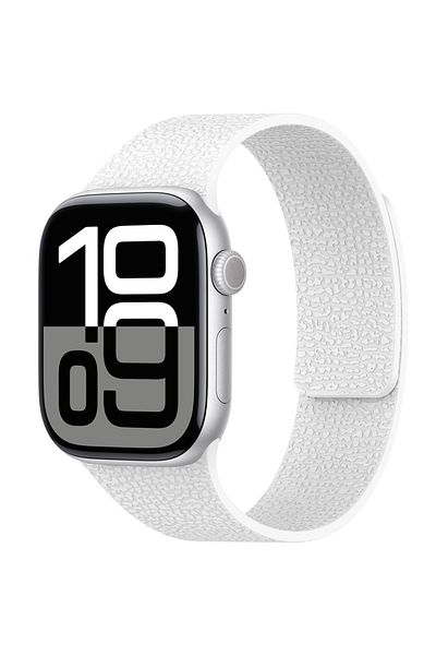 morfide Apple Watch Ultra 49mm Compatible Zore Krd-136 Embossed Patterned Silicone Cord