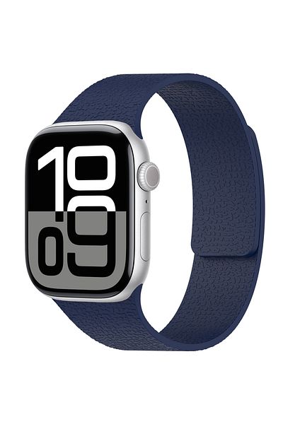 morfide Apple Watch Ultra 49mm Compatible Zore Krd-136 Embossed Patterned Silicone Cord