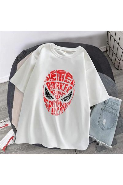 Gofeel Μπλουζάκι με λεπτομέρεια με στάμπα Spider-Man Red Head