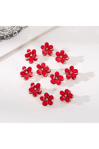GÜLPEŞE 2 Colorful Minimal Flower Latch Buckles in Model 596