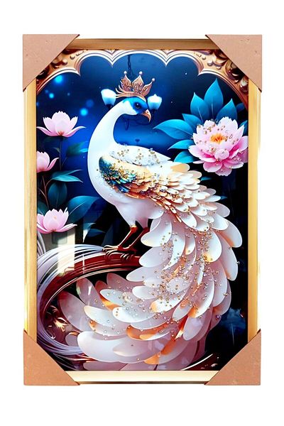 essentialneedsforall STONED PEACOCK ACRYLIC 3D FRAME