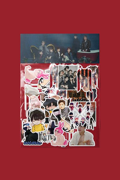 dadi ramba Monsta X Sticker Pack - Bullet Journal - Agenda - Planner - Notebook - Laptop Sticker Decal