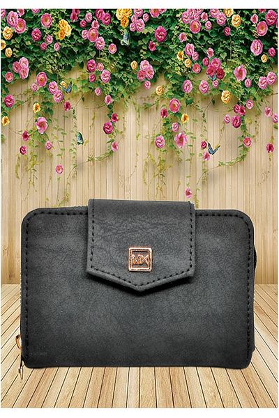 FuryaTedarik Stylish Zippered Women's Wallet with Coin and Paper Money Compartment