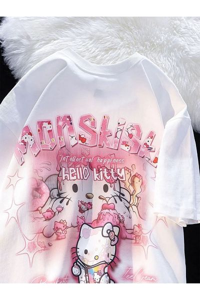 Gofeel Μπλουζάκι με λεπτομέρεια εκτύπωσης Hello Kitty Monskiski