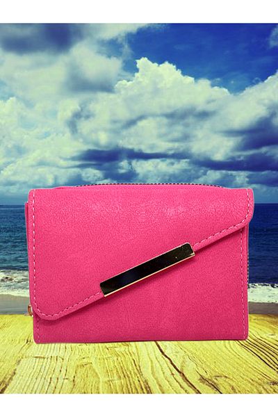 FuryaTedarik Zippered Women's Wallet with Coin and Paper Money Compartment
