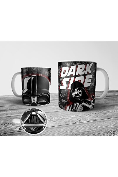 Pixxa Darth Vader Star Wars Tabanı Ağız Tasarımlı Kupa Bardak
