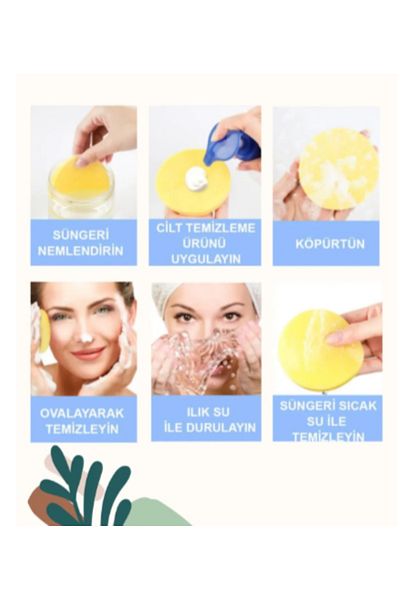 sevgiliatolyemm mutluluk getirmesi dileğiyle 6 Pack Face and Makeup Removal Sponge
