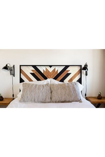 POSTOTTO Maya Ahşap Çift Kişilik Ahşap Yatak/baza Başlığı 170x85