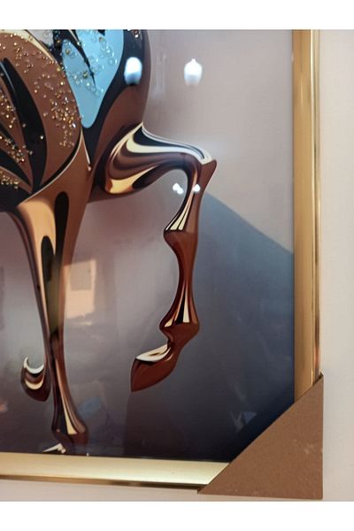 essentialneedsforall STONED ACRYLIC 3D HORSE WALL FRAME
