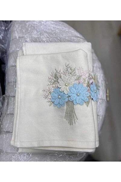 HMZ ТЕКСТИЛЬНИЙ ПОДАРУНОК ДЛЯ ВЕСІЛЬНОГО ПРИДУБАЧУ 3-МОВИМОВНИЙ КАДИФЕЯНИЙ РУШНИК З ДІВЧИНКОЮ.