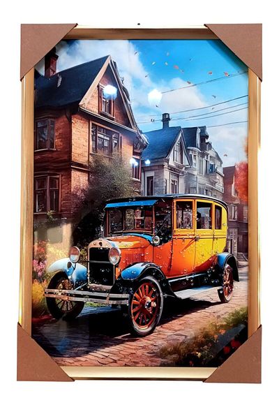 essentialneedsforall STONED ACRYLIC 3D RETRO CAR FRAME