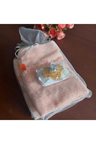 esdekor Hediyelik Küçük Havlu Set (30x50 Havlux2 + El Yapım Süs Kokulu Sabunx1)