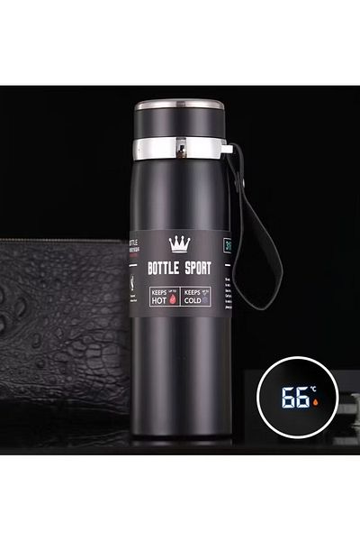 Denx 800ml Double Insulated Stainless Steel Thermal Water Bottle, Sports Thermos