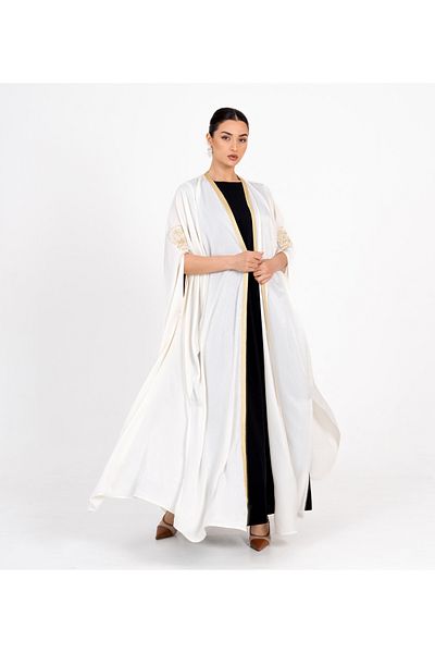 Rosette Abaya White-R-202524