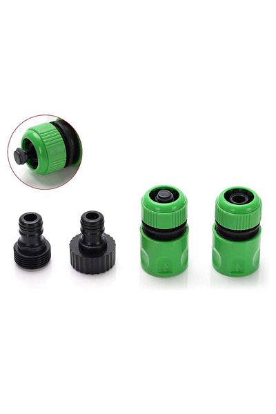 BGA 4 Pieces Garden Water Hose Connection 1/2" + 2