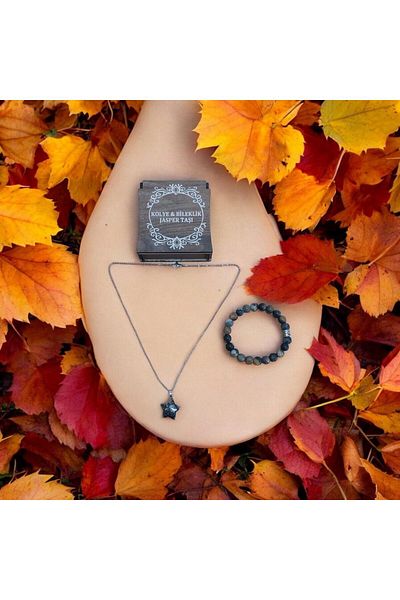 Mithril Club Natural Jasper Bracelet and Necklace Set