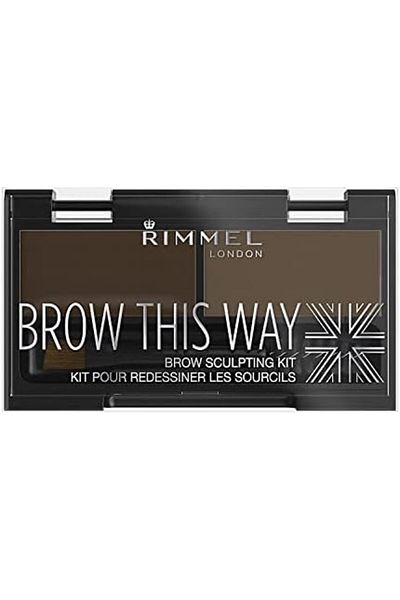 Rimmel London, Brow This Way Eyebrow Sculpting Kit, Dark Brown