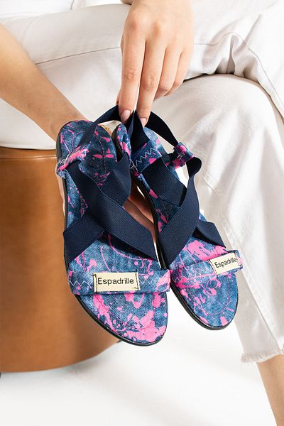 star shoes Sandale de damă cu blugi Fuji elastici