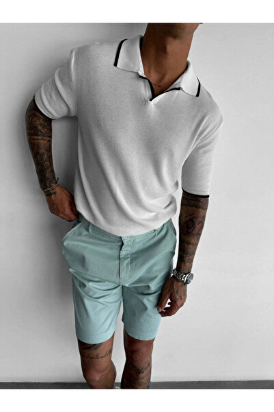 KHAYN TRICOU DIN BUMBAC CU TEXTURĂ MOALE ȘI GULER CU TĂIERE COMODĂ K8020T