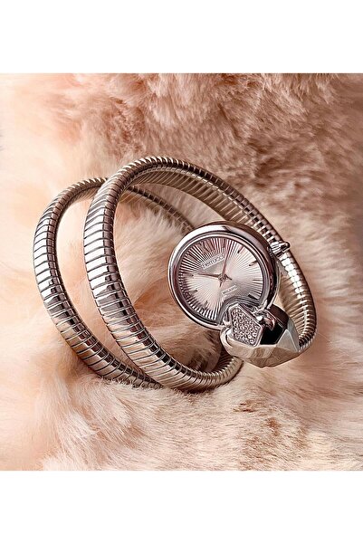 Ferrucci Yılan Sarmal Kordon Trend Model Çelik Kadın Kol Saati