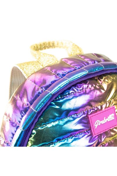 Girabrilla Puffer Metallic Kids Backpack