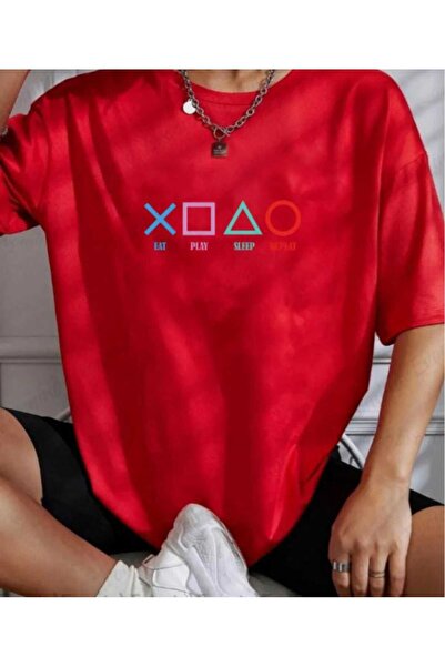 KOZİA OUTDOORS Tricou basic unisex supradimensionat cu imprimeu malkoçbey pla...