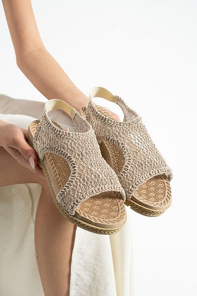 star shoes Sandale de damă împletite Sandale de vară