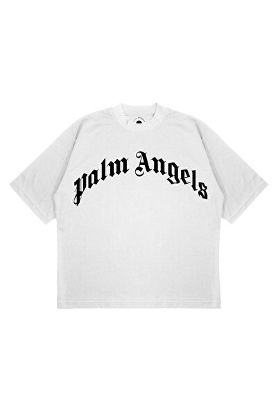 PURE EFFECT Μπλουζάκι Unisex PALM ANGELS Classic με στάμπα με χοντρό ύφασμα