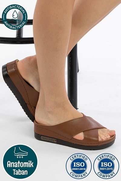 Roy Jones Γυναικεία ορθοπεδική ανατομική σόλα Comfort Model Κομψά άνετα καθημερινά τακούνια παντόφλες εξωτερικού & εσωτερικού χώρου