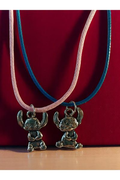 VerdeHome 2-Piece Disney Lilo and Stitch Lover Necklace, Friendship Necklace, Best Friends, Mother's Day Gift