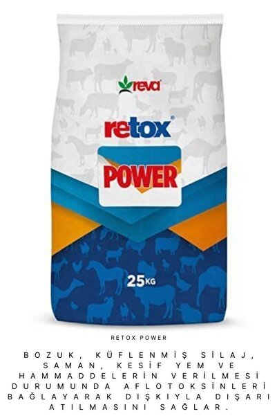 REVA Retox Power Verim Düşüklüğü için Hayvan Yem Katkı 25 kg Kraft