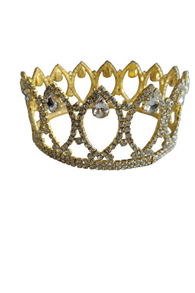 PartAntalya Pasta Tacı Tam Tur Gold Altın Renk Yuvarlak metal