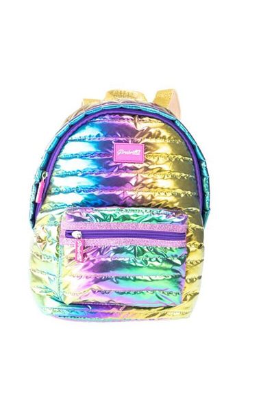 Girabrilla Puffer Metallic Kids Backpack