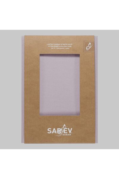Sarev New Slow City 160X200 Fitted Sheet, .Lilac