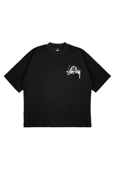 TRAGEDY Μπλουζάκι Unisex ANGEL BILARDO BALL με στάμπα Boxy Fit από χοντρό ύφασμα
