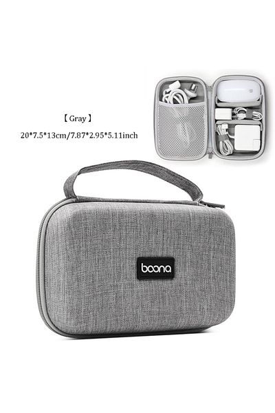 Choice Gray 1 Cable Storage Bag Data Organizer For Notebook Power Bank Charger U Disk Earphones Electronic