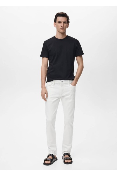 MANGO Man Pantaloni Jan jean albi slim fit