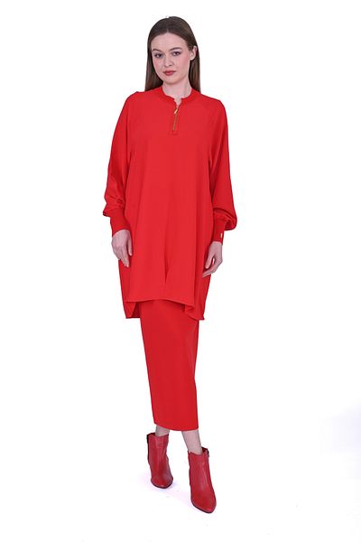 Invee INVEE 6899 Model Red Tunic