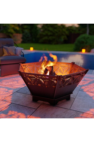 ARVALLI Portatif Altıgen Ateş Çukuru Bahçeniz için Dekoratif
