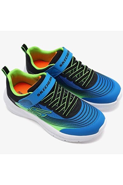 SKECHERS Microspec Advance 403926L Ortopedik Çocuk Spor Ayakkabı MAVİ