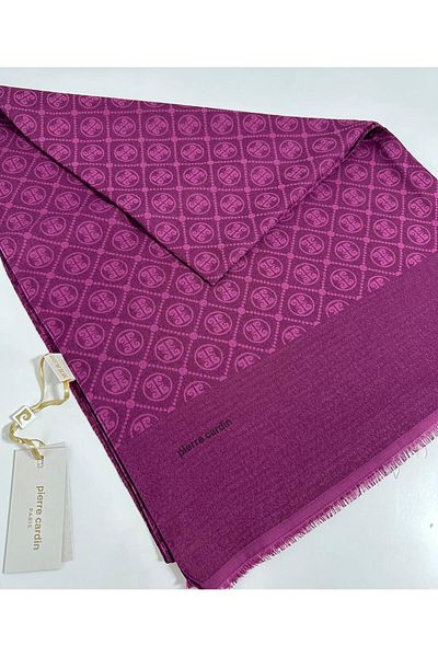 Pierre Cardin Σάλι Elegans Monogram-75 X 190-090700-994 Φούξια