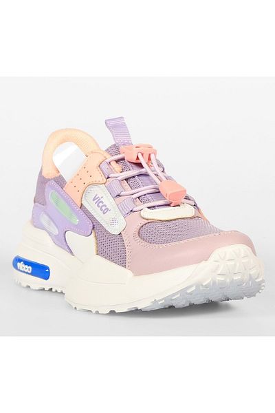 Vicco Cecelia Smart Rubber Laces Orthopedic Children's Sports Shoes Lilac