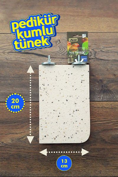 Vixpet 20 cm Pedicure Sand Parrot Stand Perch Jako Amazon Alex Eklektus Kayak Konur Sultan - Fx110
