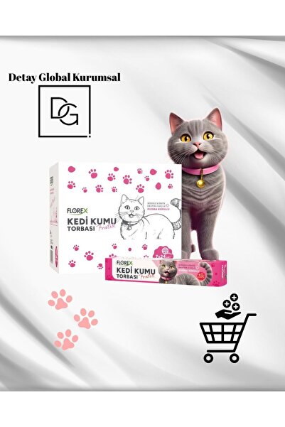 Florex DGK Florex Kedi Kumu Torbası Pudra Kokulu 7'li 1 Adet 82x50