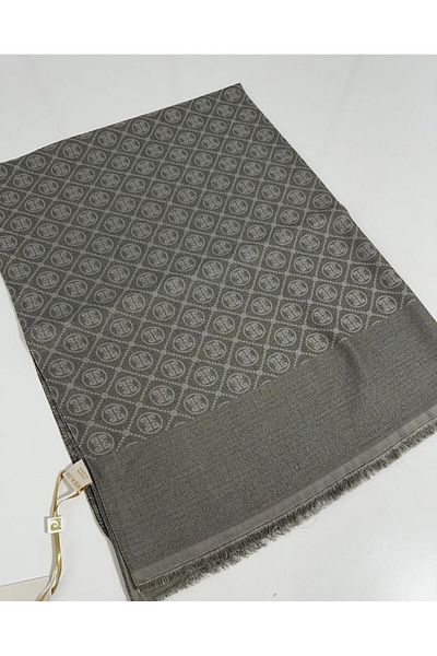 Pierre Cardin Σάλι Elegans Monogram-75 X 190-090700-975 Dark Mink
