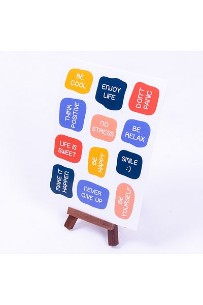 Sticksy Fun writings sticker set, A5 2 sheets