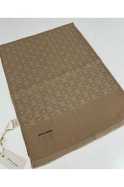 Pierre Cardin Şal Elegans Monogram-75 X 190-090700-981 Aur