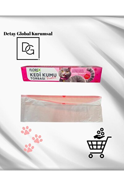 Florex DGK Florex Kedi Kumu Torbası Pudra Kokulu 7'li 1 Adet 82x50