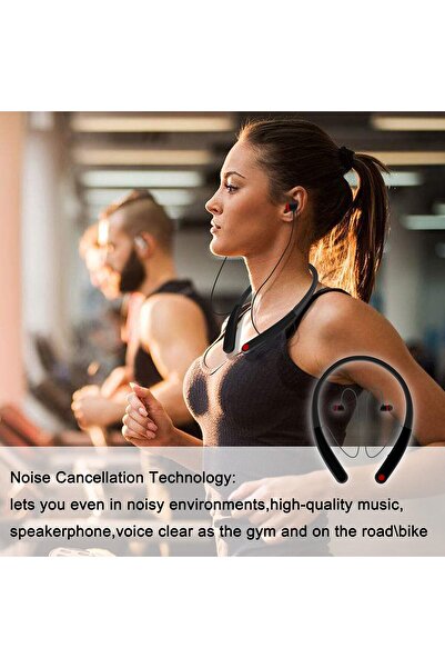 Datazone Flexible neckband Wireless headset DZ-990 ( Red )